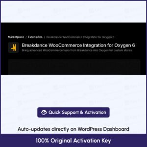 Breakdance WooCommerce for Oxygen