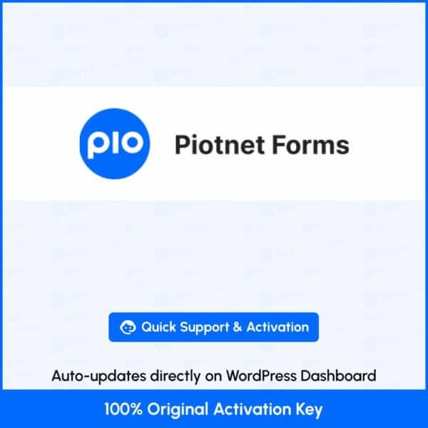 Piotnet Forms Activation with Original License Key