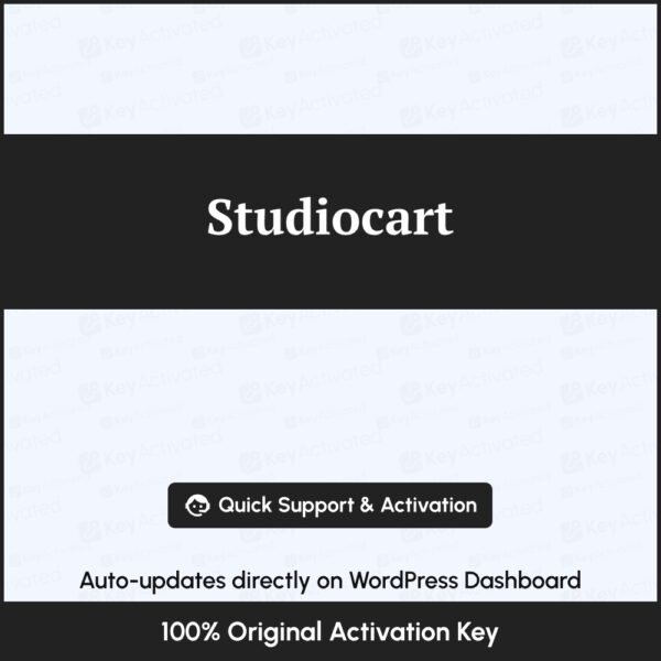 StudioCart Pro Activation with Original License Key
