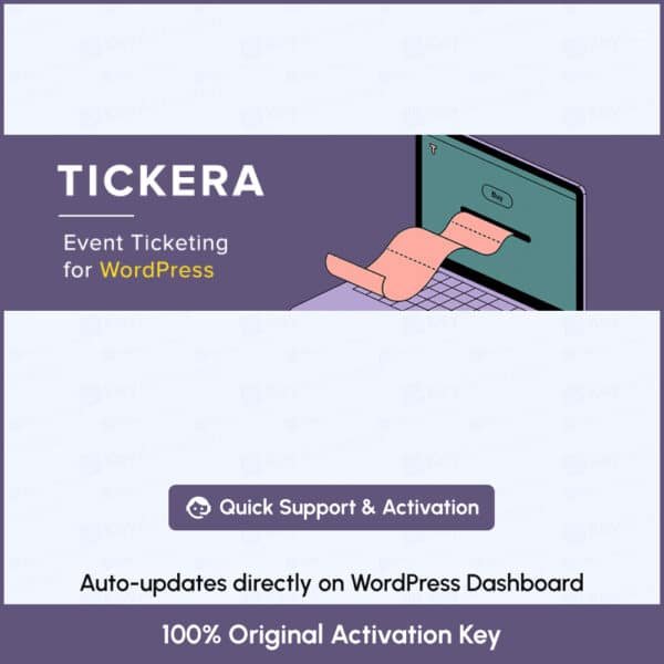 Tickera Activation with Original License Key
